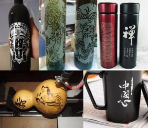 松原酒瓶葫芦工艺品激光雕刻机